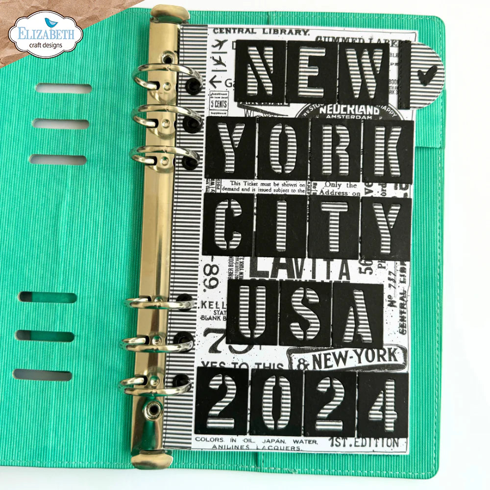 Stencil Alphabet Die Set