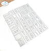 Stencil Alphabet Die Set