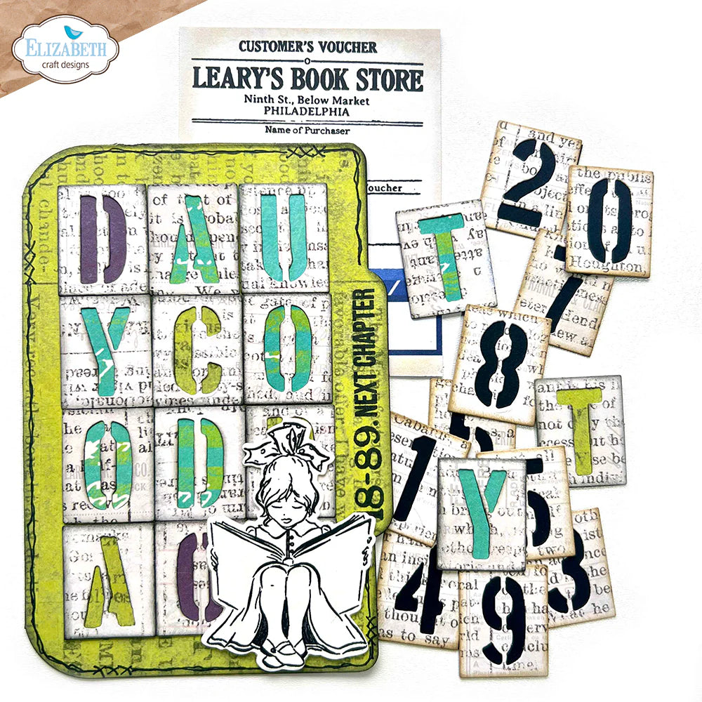 Stencil Alphabet Die Set