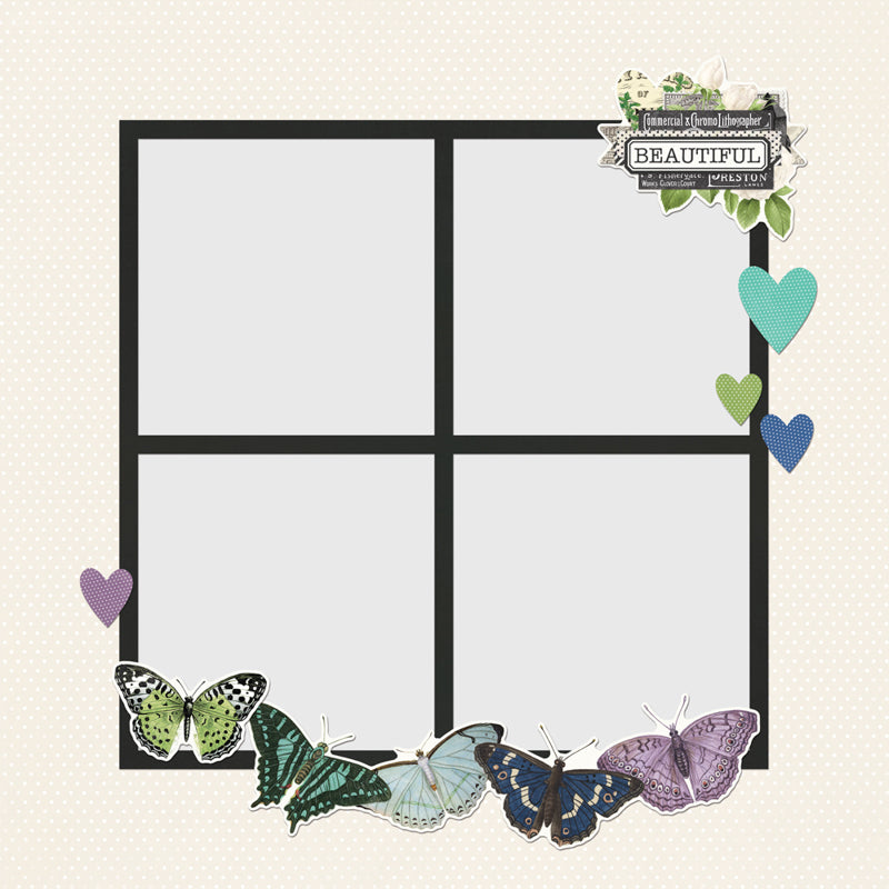 Color Palette Simple Pages Page Pieces {clearance}