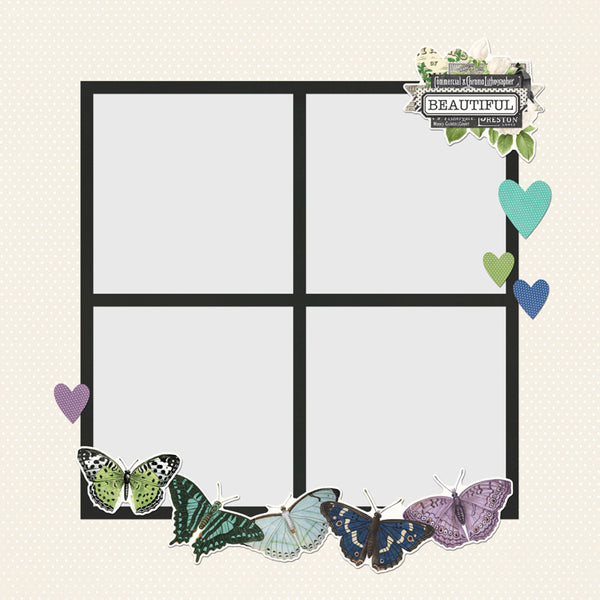 Color Palette Simple Pages Page Pieces {clearance}