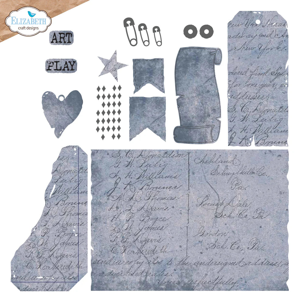 Playful Grunge Die Set | Art Journal Specials