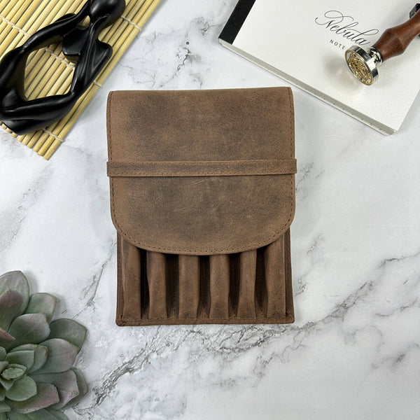 Leather 6-Pen Case