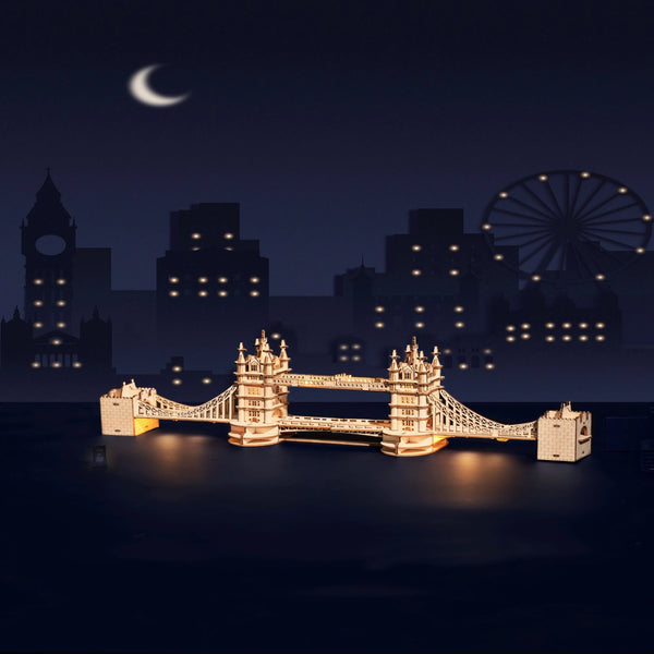 Tower Bridge Lighted 3D Wooden Puzzle