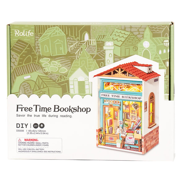 Free Time Bookshop DIY Diorama Kit