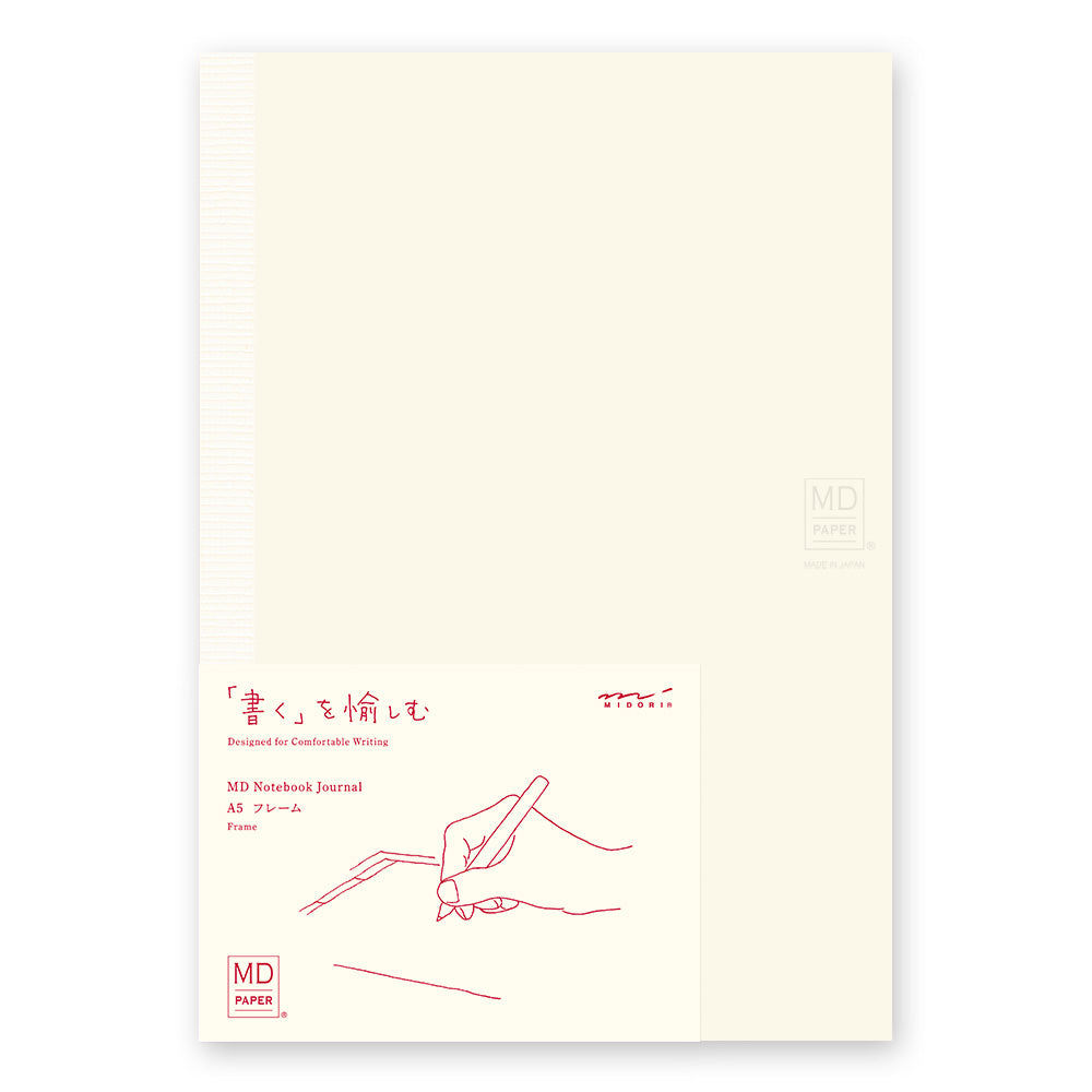 Carnet de notes à cadre MD crème A5