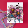 Sculpted Scripted Floral Stamp + Die Set