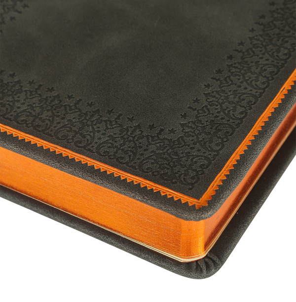 Black 5-Year A6 Vintage Vegan Leather Journal