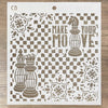Make Your Move 8x8 Stencil