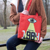 Orwell's 1984 Book Art Tote Bag