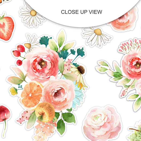 Apple Blossom Florals Die-Cut Ephemera