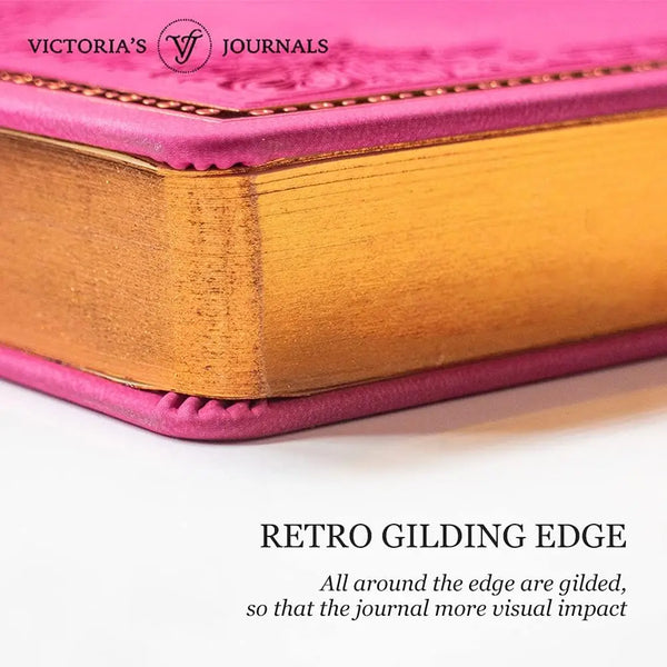 Pink Vintage Style Hardcover Journal