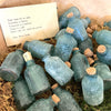 Frosted Green Mini Bottle with Cork