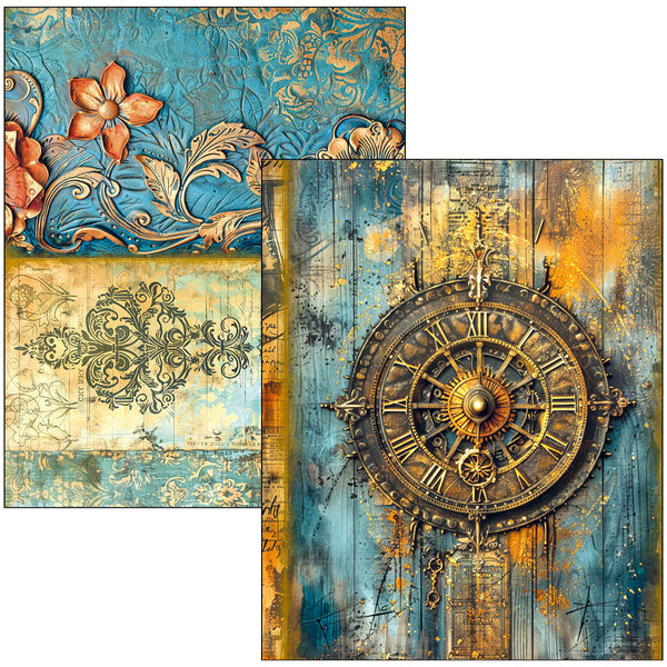 {back soon!} Past Time A4 Maxi Mixed Media Book