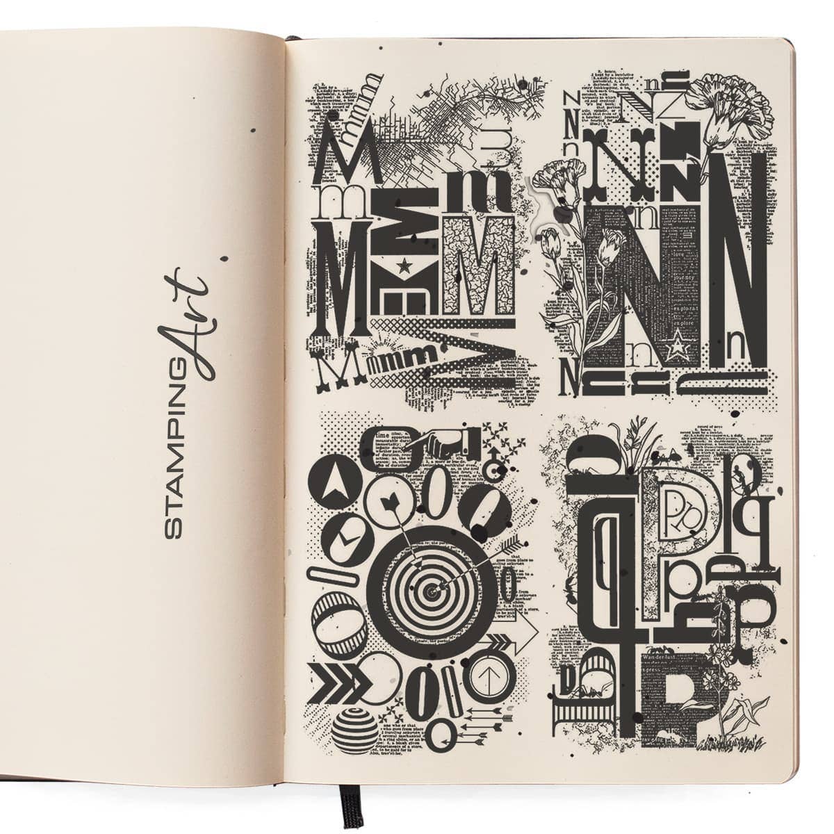 Design Letters 6x8 Clear Stamp Sets | Bad Girls