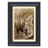Melancholy in the Velvet Chair Framed Illustration, Edgar Allan Poe's "The Raven"