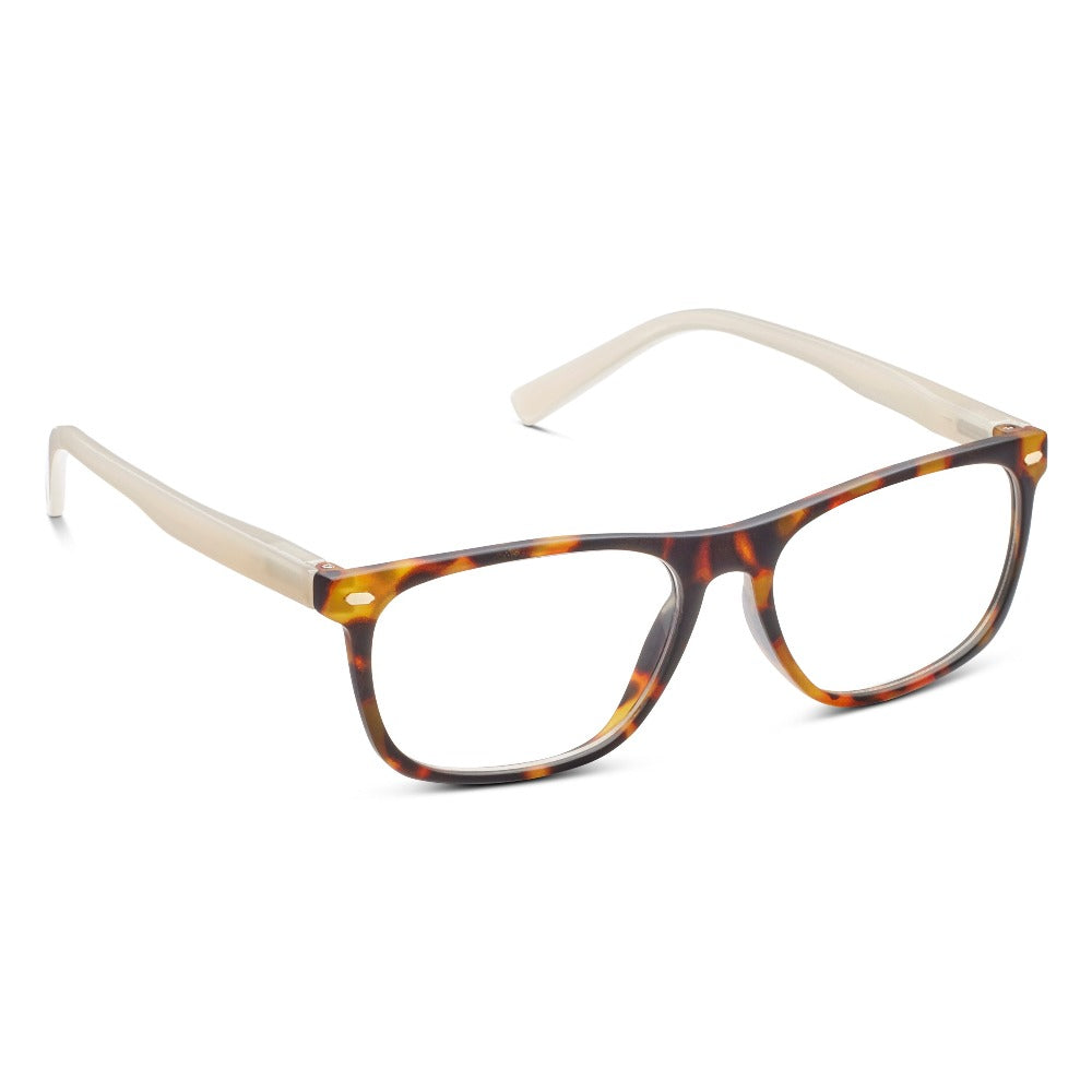 Dexter Tortoise + Tan Blue-Light Reading Glasses {clearance}