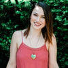 Large Heart and Dragonfly Locket Necklace