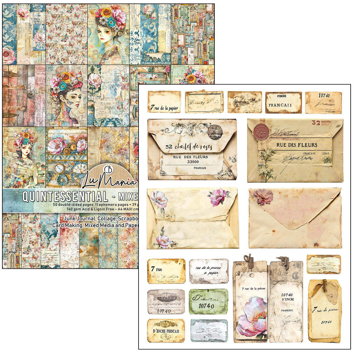 {back soon!} Quintessential A4 Maxi Mixed Media Book