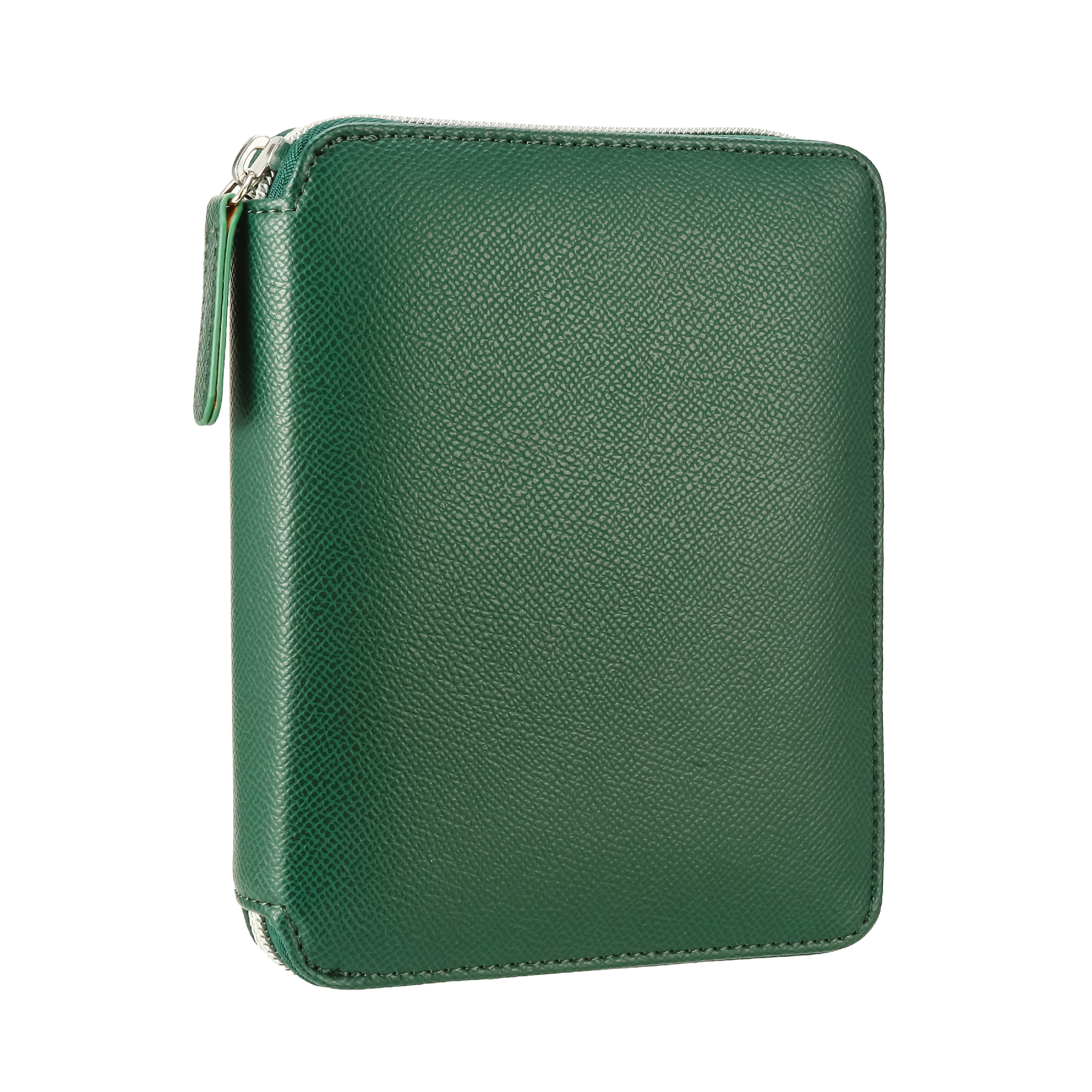 Moss Vegan Leather Zippered Portfolio Notebook | Ruled