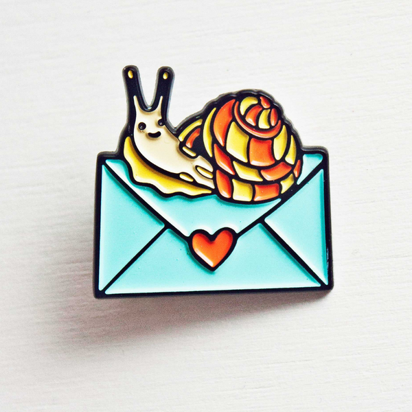 Snail Mail Enamel Pin