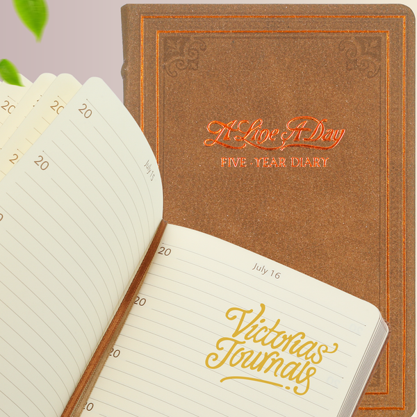 Brown 5-Year Line-a-Day A6 Leather Journal