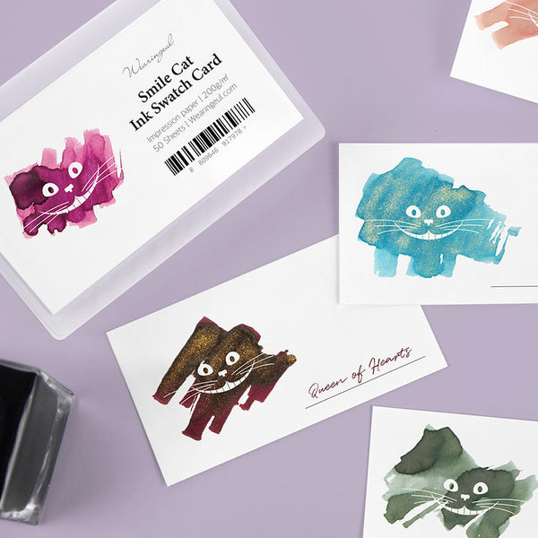 Smile Cat Ink Swatching Cards