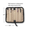 Quattro Zippered Pen Case