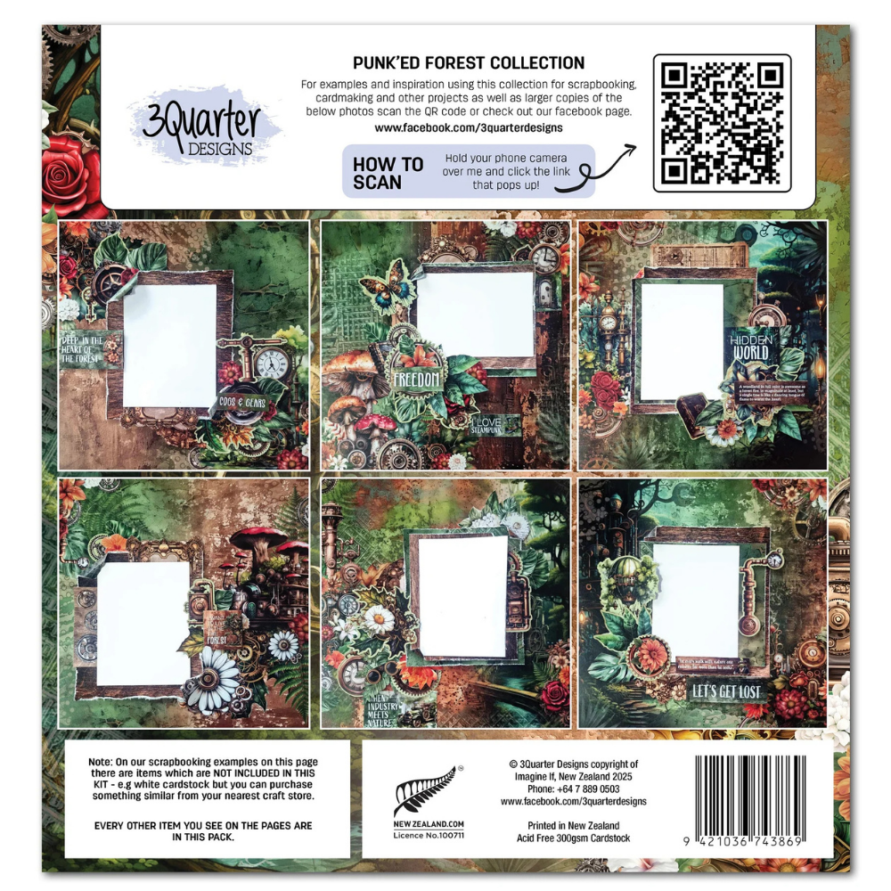 Punk'ed Forest 12x12 Paper Collection + Die Cuts {clearance}