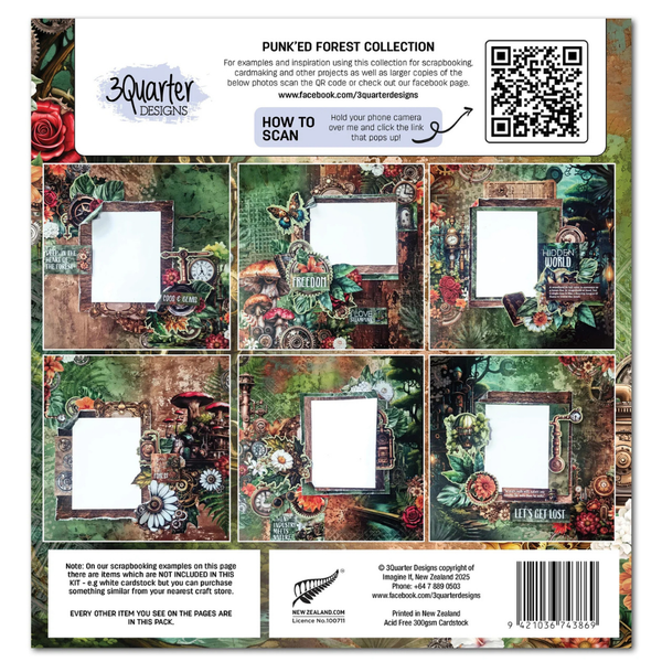 Punk'ed Forest 12x12 Paper Collection + Die Cuts {clearance}