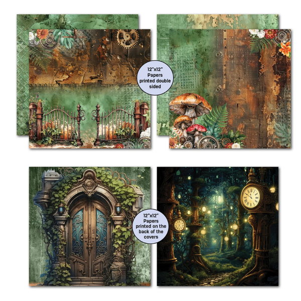 Punk'ed Forest 12x12 Paper Collection + Die Cuts {clearance}