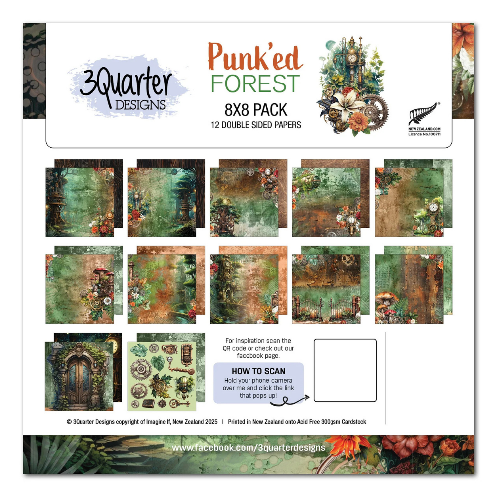 Punk'ed Forest 8x8 Paper Collection {clearance}
