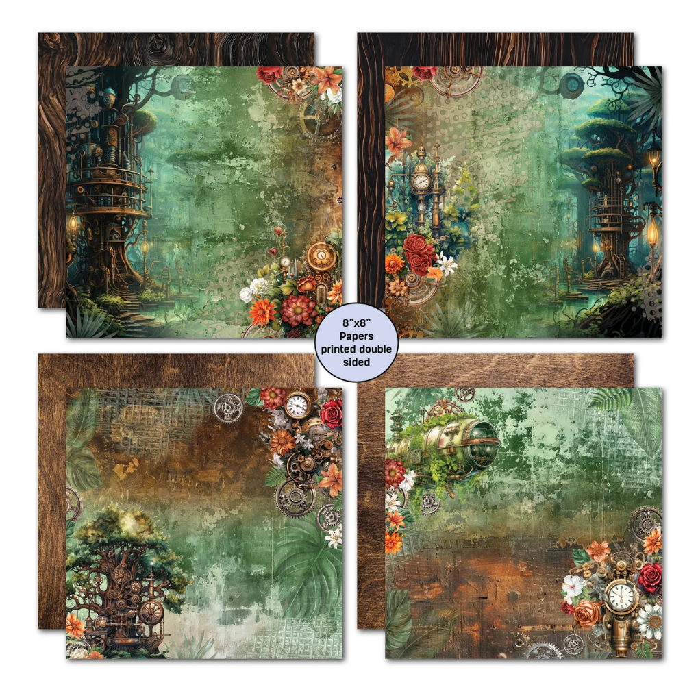 Punk'ed Forest 8x8 Paper Collection {clearance}