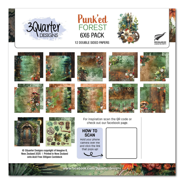 Punk'ed Forest 6x6 Paper Collection