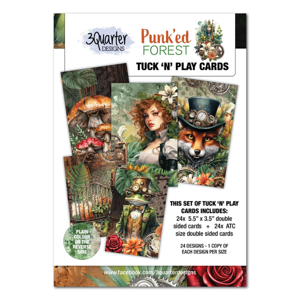 Punk'ed Forest Tuck n' Play Cards {clearance}