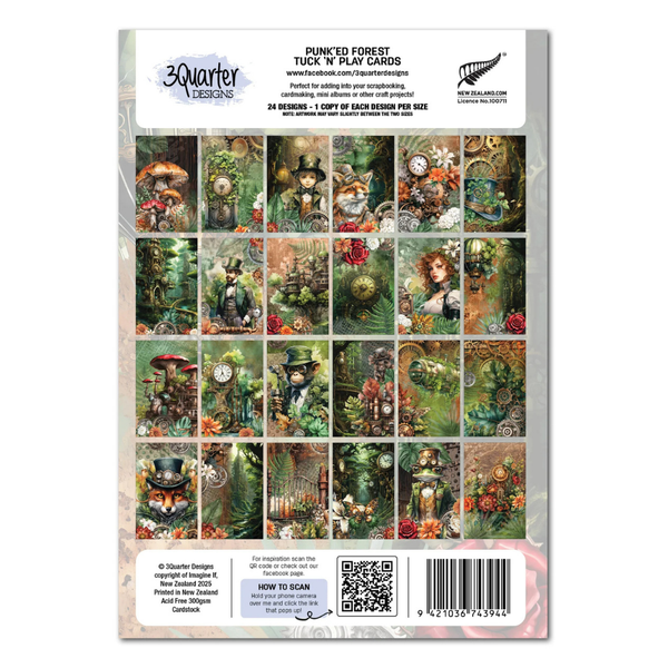 Punk'ed Forest Tuck n' Play Cards {clearance}