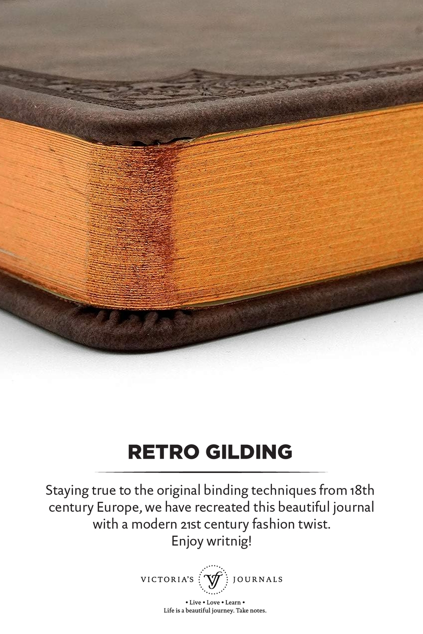 Matte Brown Classic Style Ruled Journal