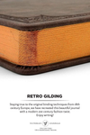 Matte Brown Classic Style Ruled Journal