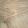 Original 1850s Blank French Ledger Pages Bundles Set/5