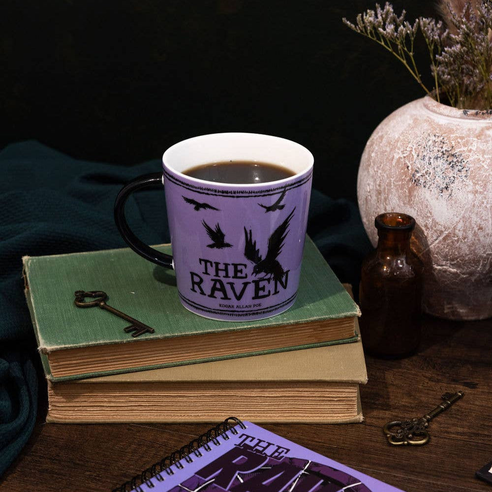 The Raven Ceramic Mug in Pale Purple