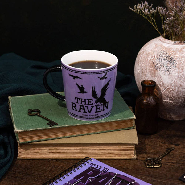 The Raven Ceramic Mug in Pale Purple