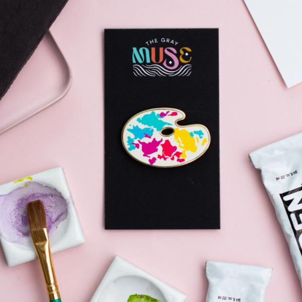 Paint Palette Enamel Pin