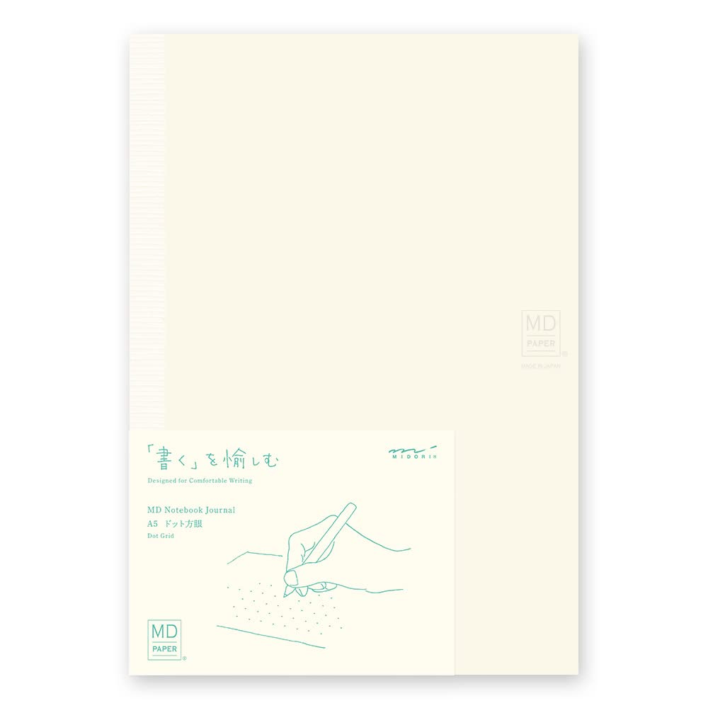 {back soon!} MD Cream A5 Dot Grid Notebook