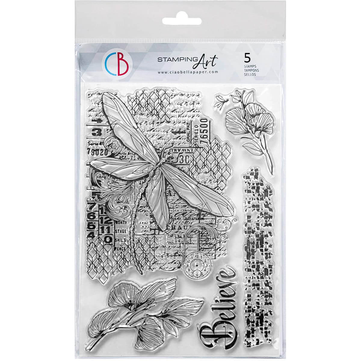 Fly Through Dreams 6x8 Clear Stamp Set