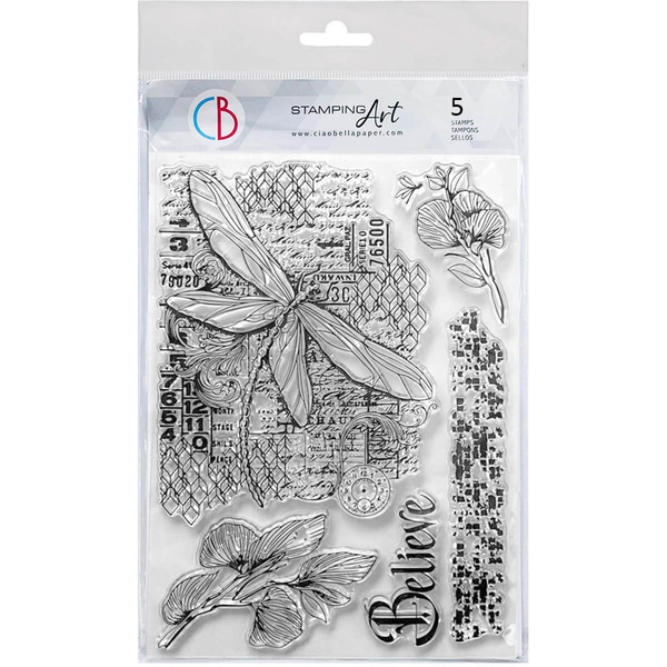 Fly Through Dreams 6x8 Clear Stamp Set