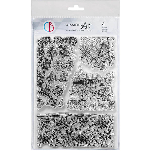 Antique Tapestries 6x8 Clear Stamp Set