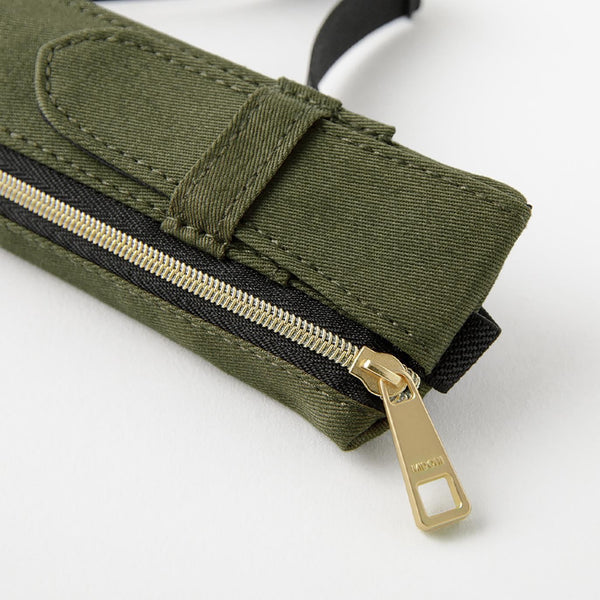 Khaki Adjustable Book Band Pen Case