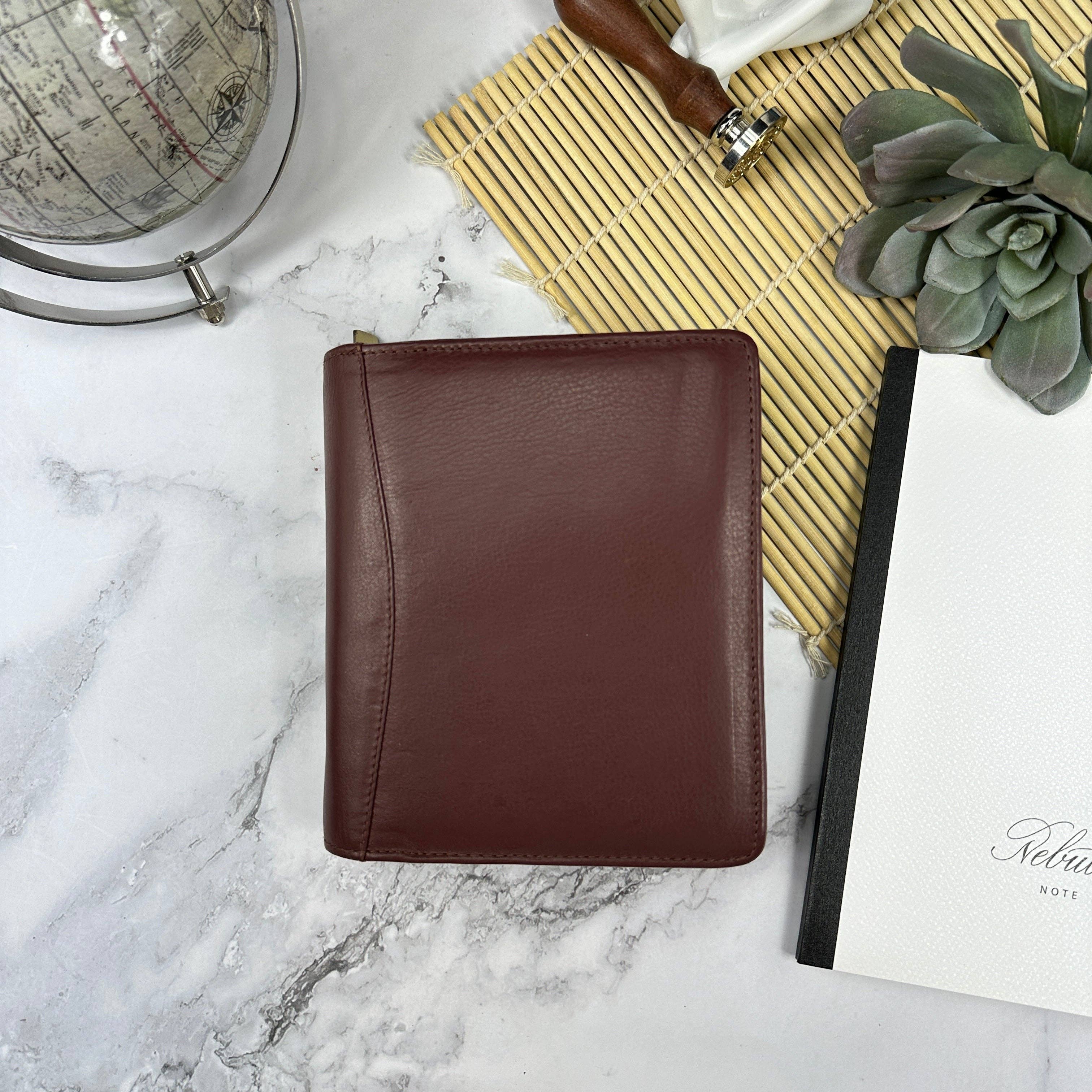 Leather Zippered 12-Pen Case