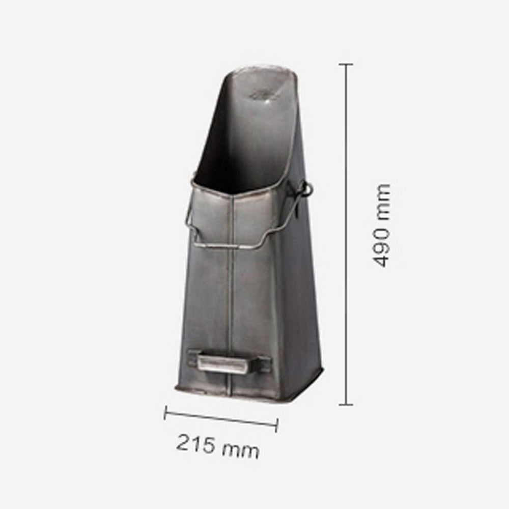 Industrial-Inspired Stainless Steel Umbrella Stand