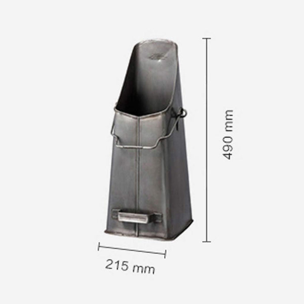 Industrial-Inspired Stainless Steel Umbrella Stand